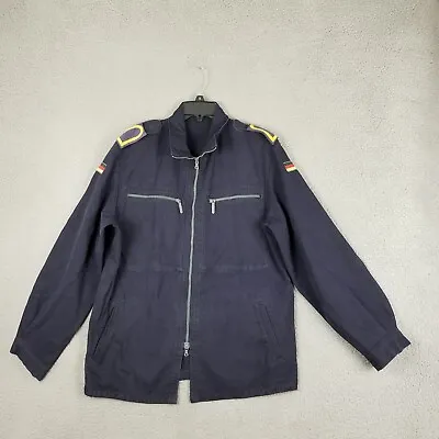 Vintage German Navy Deck Jacket Large Staff Sergeant Flame Resistant FR 22X30 • $34.92