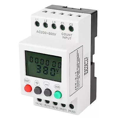 JFY-5-1 Over Under Voltage Phase Failure LCD Protector 3 Phase Monitor Relay • $32.09