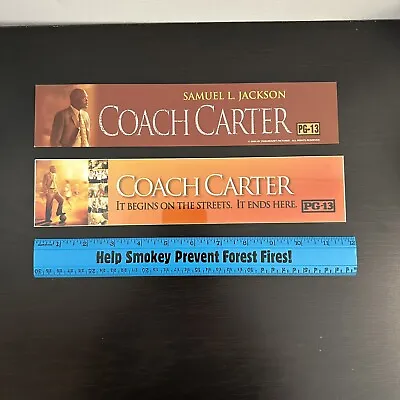 COACH CARTER Movie Theater Mylar Poster 2.5x11.5 Channing Tatum Samuel L Jackson • $12.99