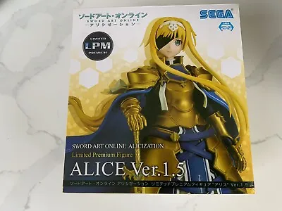 $68.35 • Buy Sword Art Online Alice Limited Premium Figure Ver.1.5 Alicization SAO 22cm SEGA