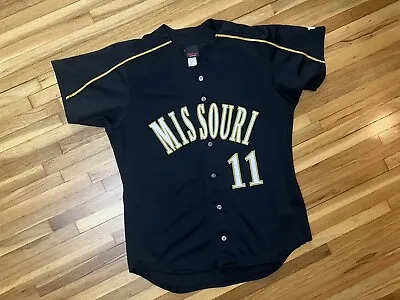 Vtg University Of Missouri Mizzou Tigers  Baseball  Softball Jersey Women Large • $50