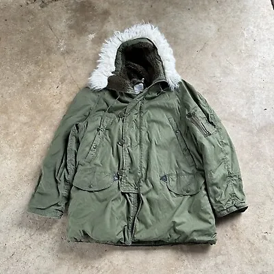 Schott Bros Lg USAF Military Extreme Cold Weather N-3B Snorkel Parka Jacket Coat • $125