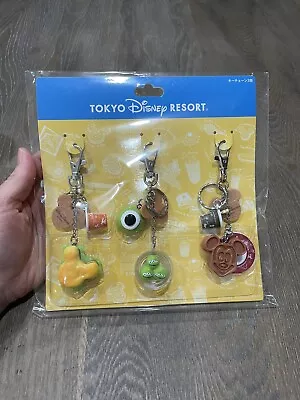Tokyo Disney Resort Key Chain Park Food Sample 3 PCS Mickey Alien Mochi Waffle • $45