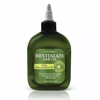 Hair Chemist Moisturizing & Revitalizing Hair Oil W/Macadamia Oil 2.5oz • $8.79