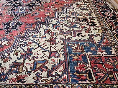 9x12 Or 8.8 X 12.3 ANTIQUE FINE SERAPI HERIZ RUG VINTAGE OUSHAK KAZAK CAUCASIAN  • $2195