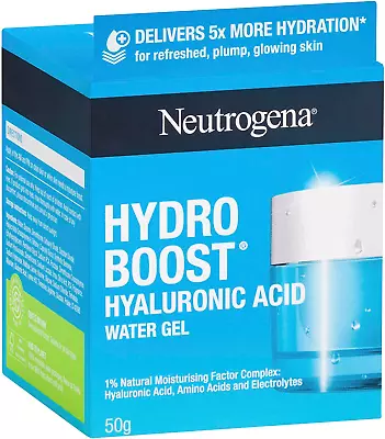 Neutrogena Hydro Boost Hyaluronic Acid Water Gel Moisturizer 50 G White • $37.32