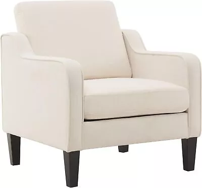 VINGLI Mid Century Modern Fabric Accent ChairBeige For Living Room Upholstered  • $321.04