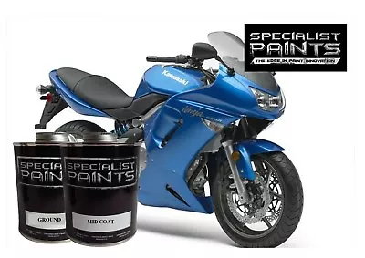 PINT KIT OF Kawasaki - Candy Plasma Blue Paint MOTORCYCLE AUTOMOTIVE • $59.99