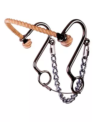 Reinsman Bit Rope Little S Hackamore Rope Stainless Steel 6 Silver 964 • $111.95