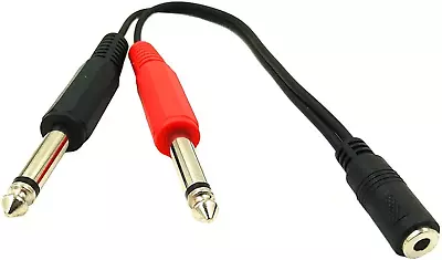 3.5Mm 1/8 Inch Stereo To 6.35Mm 1/4 Inch Mono Cable3.5Mm 1/8 Inch TRS Stereo Fe • $13.66