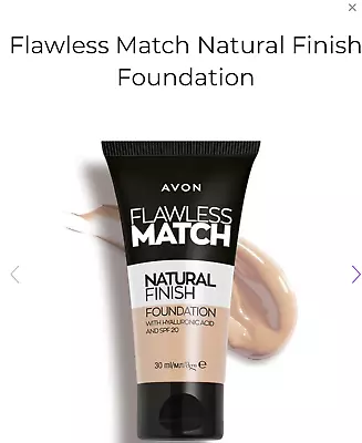 2 X Avon Flawless Match Natural Finish Foundation ~ 30ml • £12.99