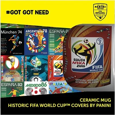 £0.99 • Buy Retro Panini FIFA World Cup Heritage Ceramic Mug SOUTH AFRICA 2010 BNIB New