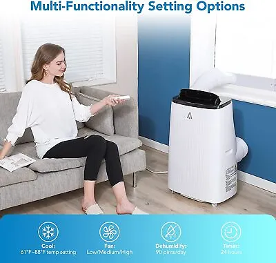 $379.99 • Buy 14000BTU Air Conditioner Portable AC Dehumidifier Fan With Remote Control 110V