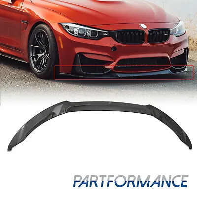 For 2015-2020 M3 F80 M4 F82 F83 CS Style Front Bumper Lip Splitter Carbon Fiber • $109.19