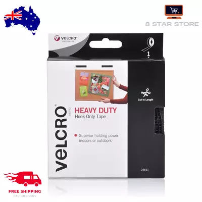 VELCRO Brand Heavy Duty Tape - Hook Side Only - Cut Strips To Length - 25mm X 3m • $19.99