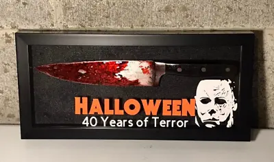 2018 Michael Myers Halloween Knife Display Real Steel H40 Myers Mask Horror Prop • $139