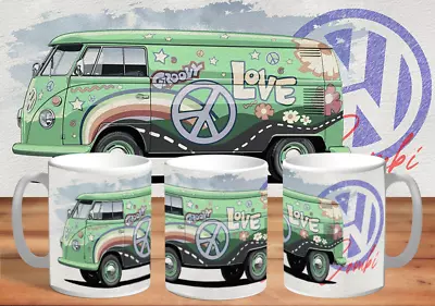 Volkswagen Kombi Art Hippie Coffee Mug Birthday Gift • $22.99