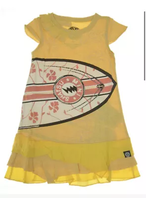 Girls Yellow Surfer Dress By Mini Shatsu Size 6 • $38