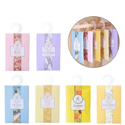 6 Pcs Set Air Freshener Sachets Hanging Fragrance Bags Wardrobe Clothes Drawer • £3.36