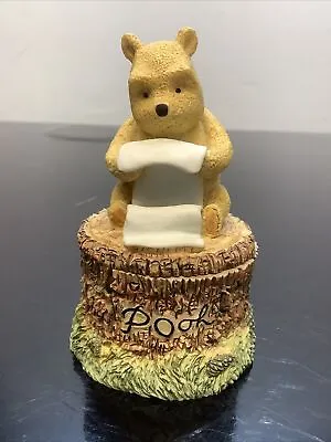 Disney Classic Winnie The Pooh Border Fine Arts Rare A1358 Pooh Trinket Box • $28.53