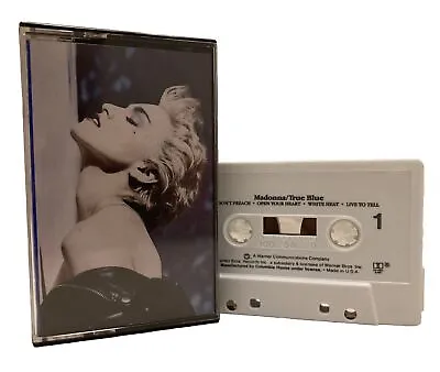 Madonna True Blue 1986 Cassette/TESTED/Papa Don’t Open Ur Heart La Isla Bonita • $3.49