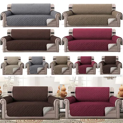 $17.59 • Buy Quilted Sofa Cover Protector Recliner Chair Couch Slipcover Mat Armchair Throw