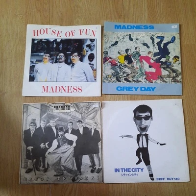 £20 • Buy 4 X Picture Cover Madness Grey Day  In The City House Of Fun Baggy Trousers