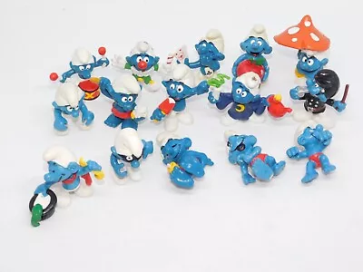Lot Of 15 Vintage The Smurfs PVC Schleich Peyo Figures - Late 70’s Early 80’s #2 • $18.72