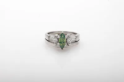 $18000 HARRY WINSTON 2ct Natural Alexandrite Diamond Platinum Wedding Ring Set • $347
