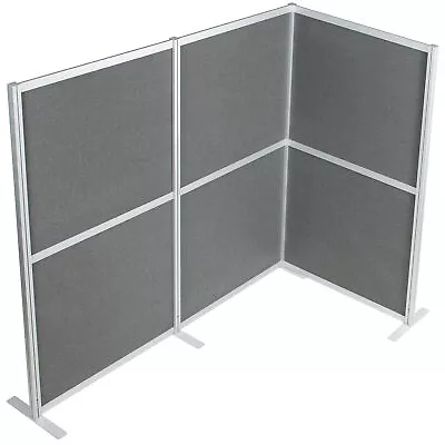 VIVO L-Shaped Modular Wall System 3 PET Panels Modern Office Cubicle Dividers • $549.99