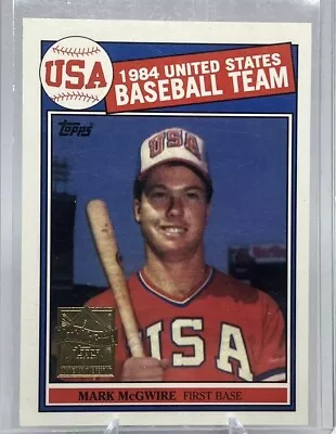 Mark McGwire - 1985 Topps - #401 1984 US Baseball Team *REPRINT* • $4.95