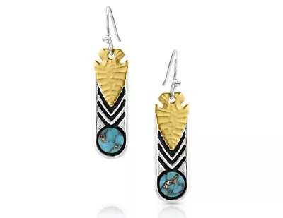 Montana Silversmiths Earrings Womens Southwest Nights Arrowhead ER5392 • $75