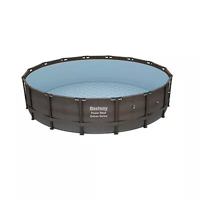 Bestway Power Steel 14' X 42  Above Ground Outdoor Swimming Pool Set With Pump • $354.99