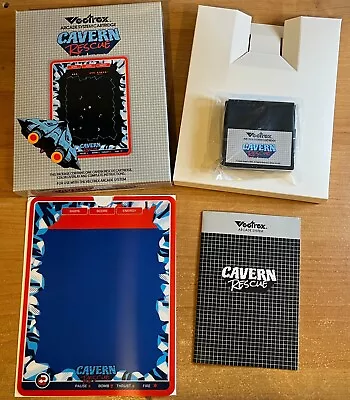 Vectrex Cavern Rescue NEW 2023 Complete Box Manual Overlay - BRAND NEW! • $58