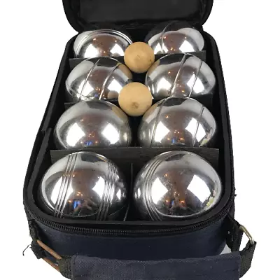 Boule Set 8 X Chrome Balls In Original Bag • $36