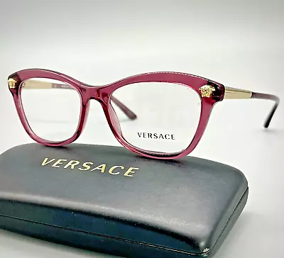 Versace VE 3224 5209 Women's Eyeglasses Frames  54-17-140mm 100% ORIGINAL • $131.18