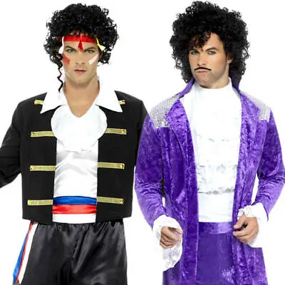 1980s Celebrity Mens Fancy Dress Pop Star Idol Singer Musician Adults Costumes • £24.49