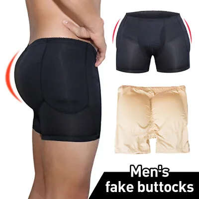 Fake Buttocks Mens Underwear Butt Lift Underpants Padded Panties Hip Enhancer • $15.19