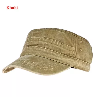 Mens Womens Camouflage Army Hat Camo- Military-Cadet-Combat Fishing-Baseball-Cap • £5.69