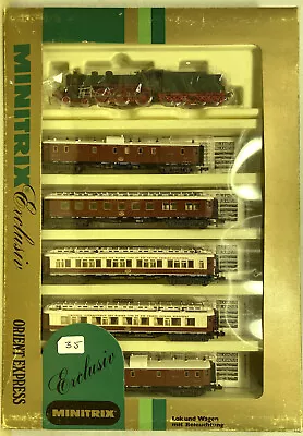 N Scale Minitrix 4-6-0 Orient Express Passenger Set • $160