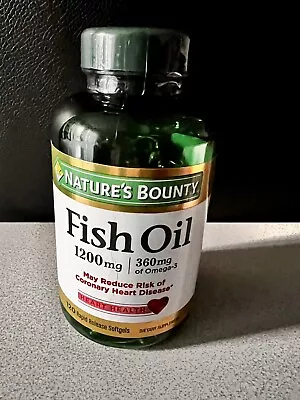 $4.99 • Buy Nature's Bounty 120-Count 1200 Mg Fish Oil Rapid Release Softgels, Exp 7/23