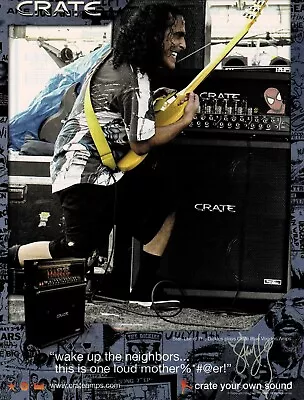 STAN LEE Of THE DICKIES - CRATE VOODOO AMPS - 2004 Print Advertisement • $5.95