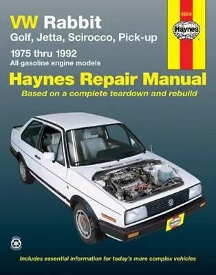 Haynes Repair Manual 96016 VW Rabbit Golf Jetta Scirocco 1975-1992 Excellent! • $14.95