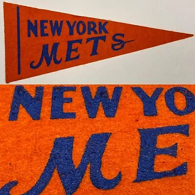 1960’s Vintage NY New York Mets Mini Pennant Baseball 2.25x5.75 NYC Metropolitan • $24.95