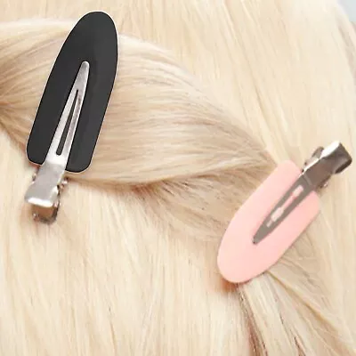 No Crease/Bend Hair Clips 10Pc Make Up Pin Curl Setting Styling Fringe Barrettes • £3.78