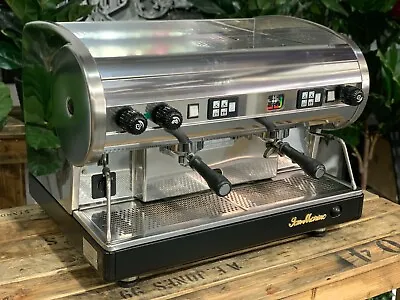 San Marino Lisa 2 Group Chrome Black Base Espresso Coffee Machine Commercial Bar • $2950