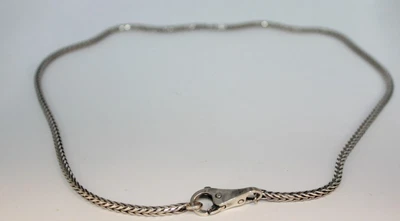 $149.99 • Buy Trollbeads Sterling Silver 19 1/2   Big Lobster Clasp Foxtail Necklace [033WEJ]