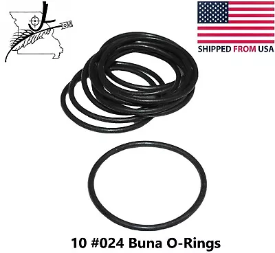 10x #024 Buna-N Nitrile 70 O-Ring 1 1/8 ID X 1 1/4 OD X 1/16  CS Seal Oring FS • $6.49