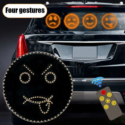 Truck Car Parts Funny Emoticon Light Warning Light W/ Remote Control Accessories • $21.99