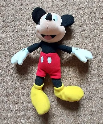 Vintage Mickey Mouse 9.5  Soft Plush Toy • £9.99